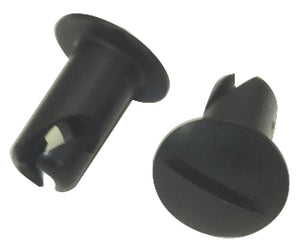 Moroso 71327 Quick Fastener - Oval Head - 5/16in x .450in - Aluminum - Black - 1