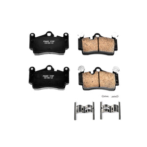 PowerStop 17 978 fits Audi Q7 Rear Z17 Evolution Ceramic Brake Pads w/Hardware