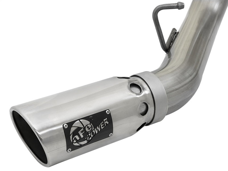 AFE 49-44086-P Bore-HD 4in 409-SS DPF-Back Exhaust w/Dual Polished Tips 2017 fi