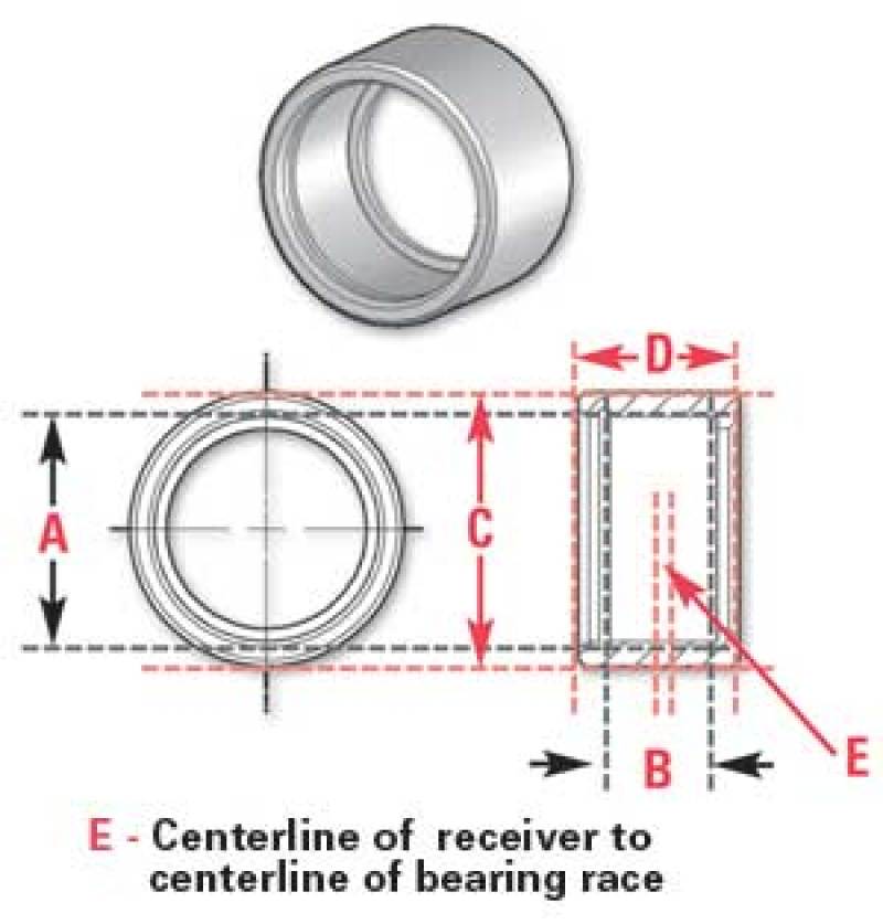 SPC Performance 15065 ROUND BRG RECVR .8125