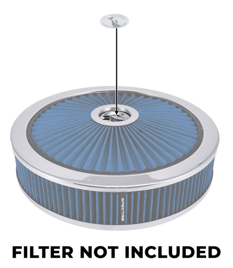 Spectre 4208 Air Cleaner Nut Low Profile (Fits 1/4in.-20 Threading) - Chrome
