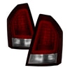 Spyder 5083333 fits Chrysler 05-07 300 V2 Light Bar LED Tail Lights - Red Clear