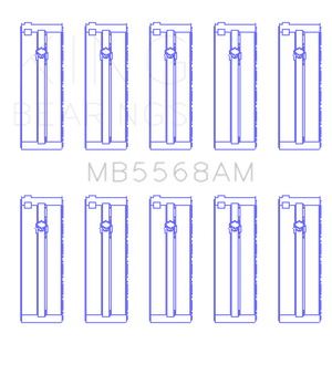 King Engine Bearings MB5568AM fits Honda Crankshaft Main Bearing Set STD