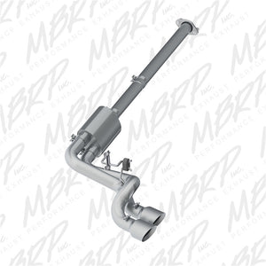 MBRP S5261AL fits Ford F150 Pre-Axle 4.5in OD Tips Dual Outlet 3in AL Cat Back