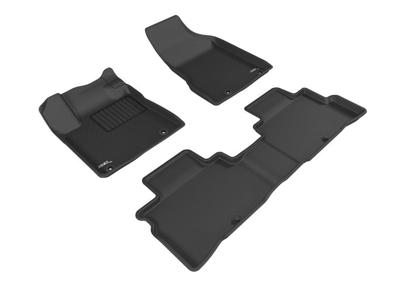 3D MAXpider 2011-2013 fits Kia Sorento 7-Seats Kagu 3rd Row Floormats - Gray