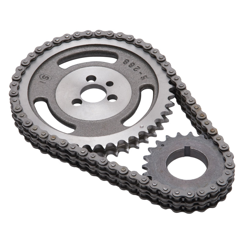 Edelbrock 7802 Timing Chain And Gear Set fits SBC Sng/Keyway