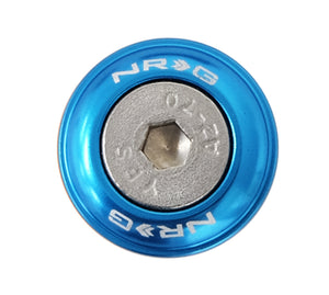 NRG FW-100BL Fender Washer Kit w/Rivets For Plastic (Blue) - Set of 10