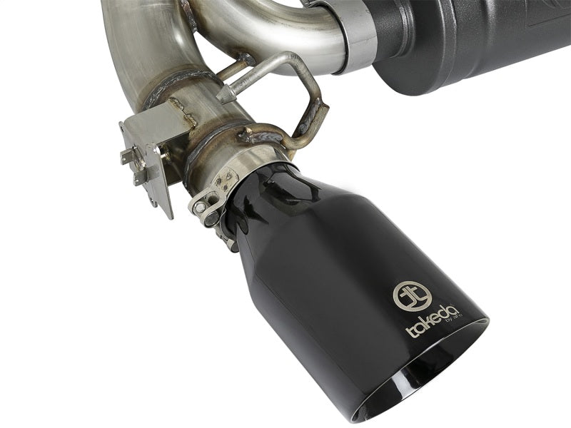 AFE 49-33104-B  3in 304 SS Axle-Back Exhaust System w/ Black Tip 16-18 fits For