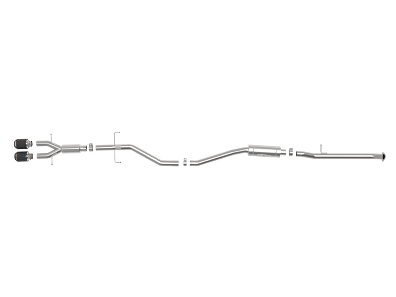 AFE 49-36619-C  2.5in 304SS Cat-Back Exhaust System w/ Carbon Tips 17-20 fits H
