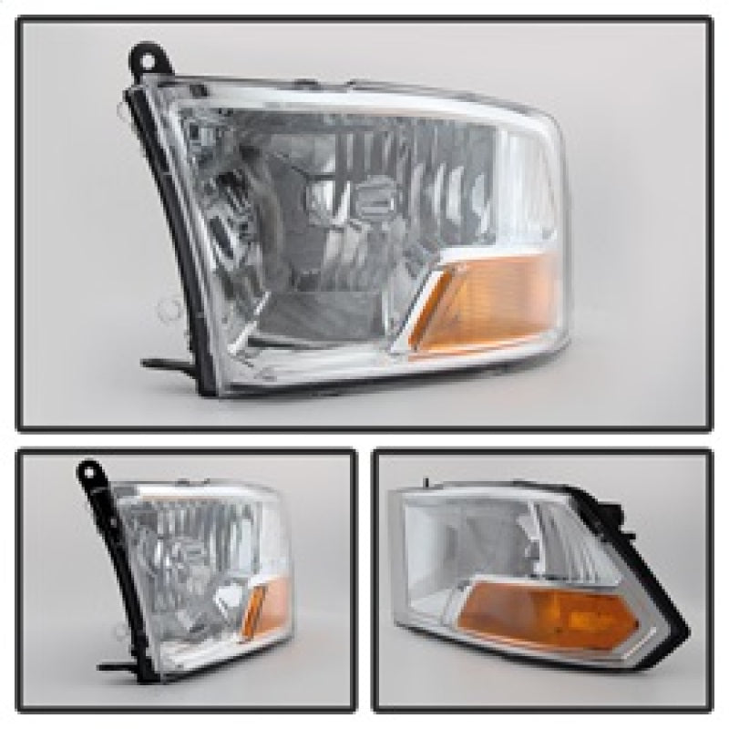 9022937 Xtune fits Dodge 09-12 Ram 1500 ( Non Quad Headlights ) Crystal Headli