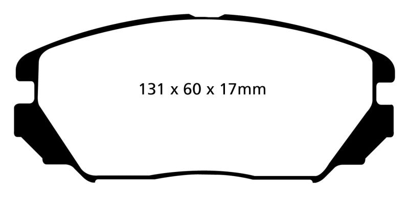 EBC DP21757 fits Hyundai 08-09 Azera 3.3 Greenstuff Front Brake Pads