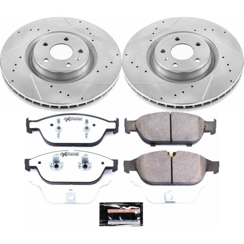 PowerStop K6129-26 12-16 fits Audi A6 Quattro Front Z26 Street Warrior Brake Kit