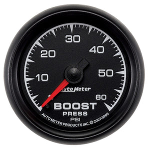 AutoMeter 5905 Autometer ES 52mm 0-60 PSI Mechanical Boost Gauge