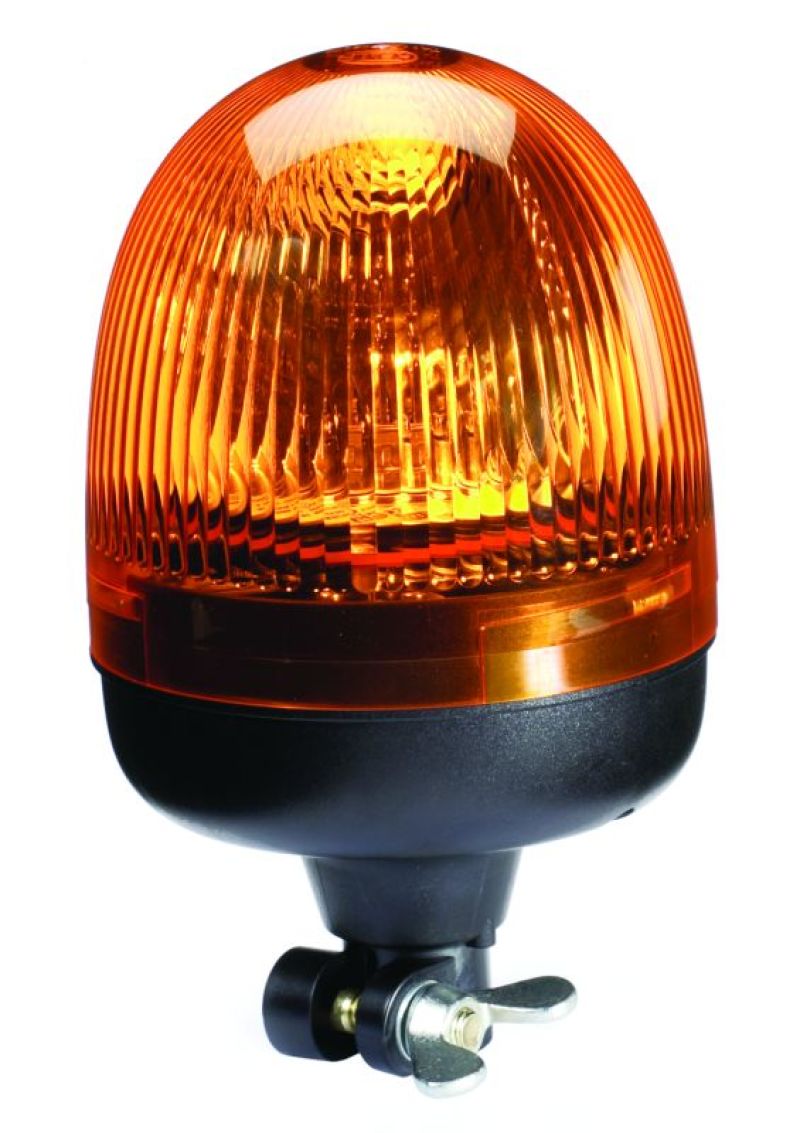 Hella 9506001 Rota Compact 12V Amber Lens Beacon w/ Flexible Pole Mount