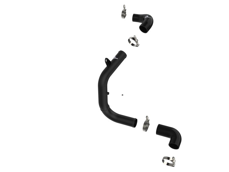 AFE 46-20608-B unner 2.5in Aluminum Tube Hot Charge Pipe Black 2Volkswagen 22-2