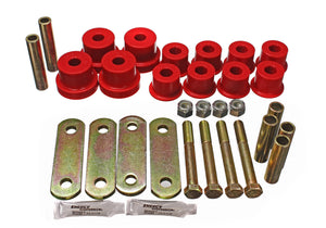 Energy Suspension 3.2136R fits GM Heavy Duty Shackle Set - Red