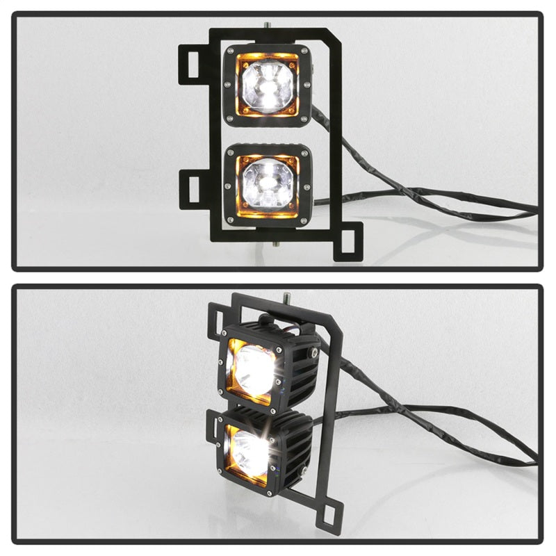 Spyder 9045424 fits Dodge 13-20 Ram 2018 1500 Only Full LED Fog Lights W/Bracke