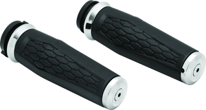 Kuryakyn 5922 Kuryakyn Hex Grips Thottle-By-Wire Chrome
