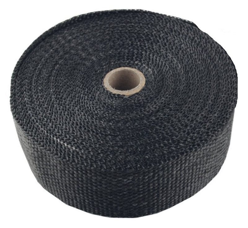 Torque Solution TS-EW-2X25BK Fiberglass Exhaust Wrap Universal 1inx50ft - Black