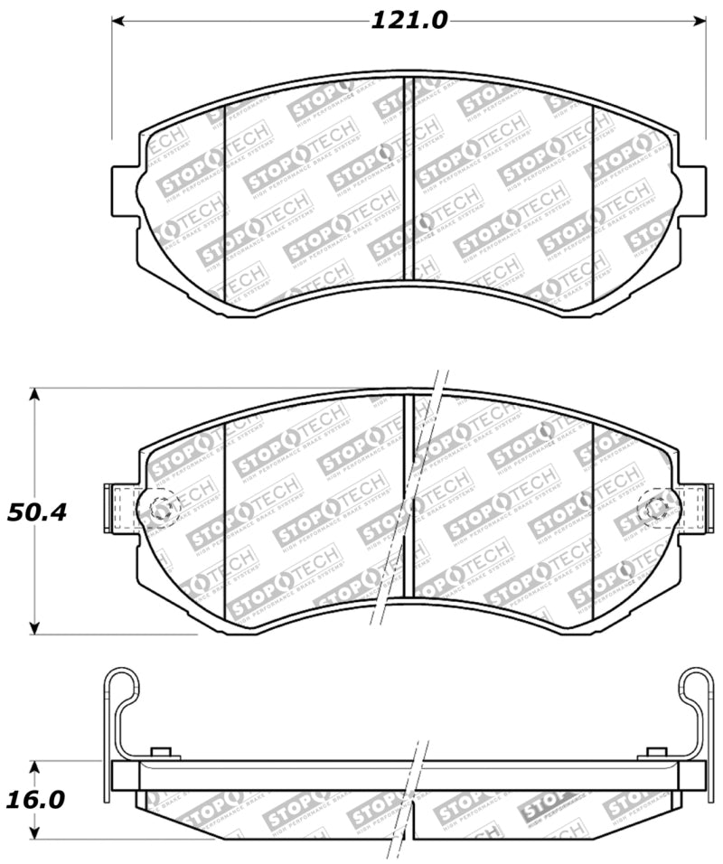 Stoptech 309.0422 Performance 89-06/96 Nissan 240SX Front Brake Pads