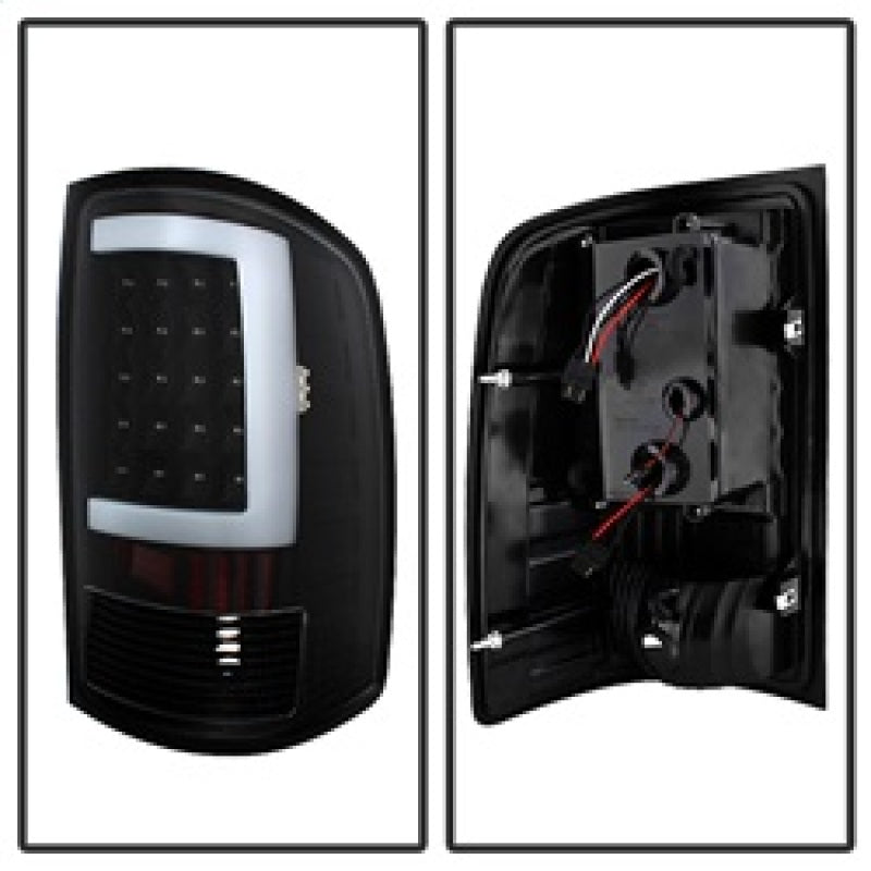 Xtune 5081551 fits GMC 07-13 Sierra LED Tail Lights Black ALT-ON-GS07-G2-LED-BK