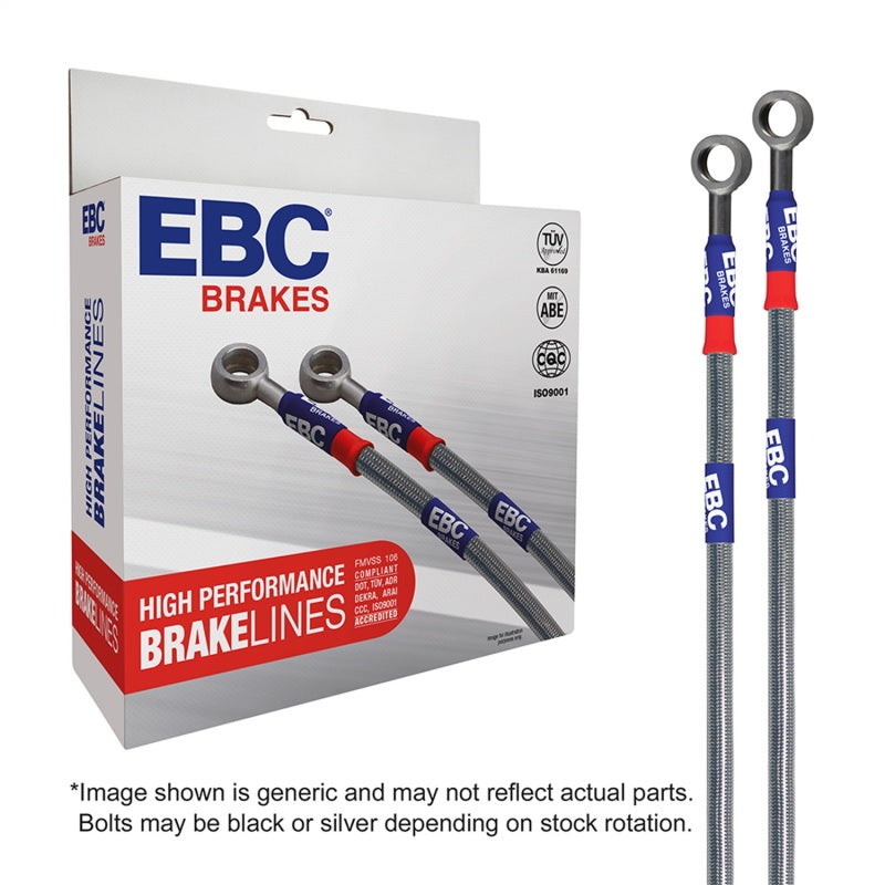 EBC BLA7708-4L fits Honda 16-21 Civic Si Sedan 1.5T Stainless Steel Brake Line Kit