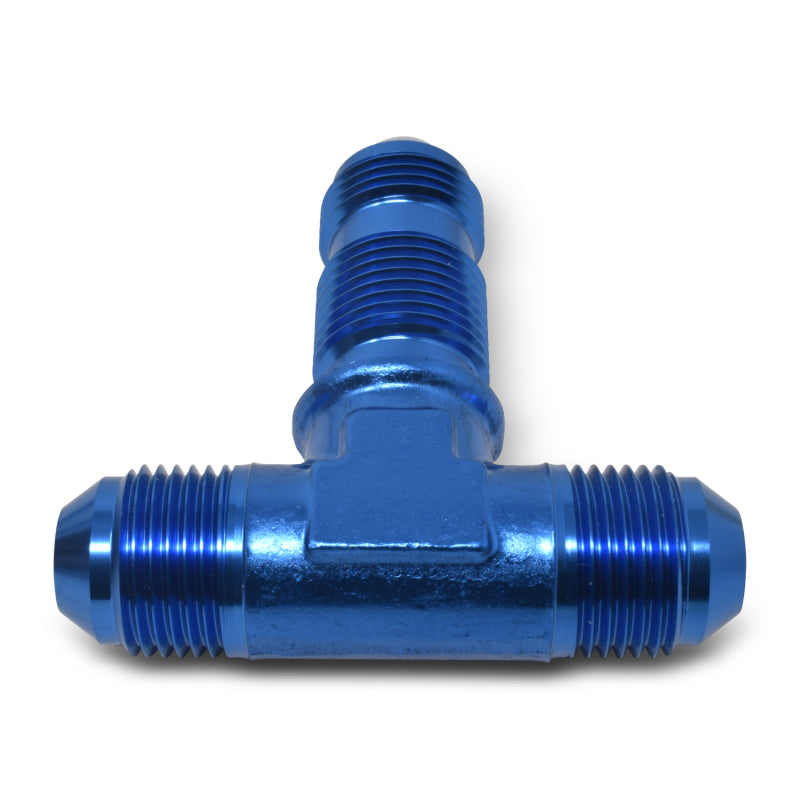 Russell 661300 Performance -3 AN Flare Bulkhead Tee Fitting (Blue)