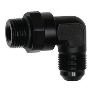 DeatschWerks 6-02-0411-B 8AN ORB Male Swivel to 8AN Male Flare 90-Degree Fittin