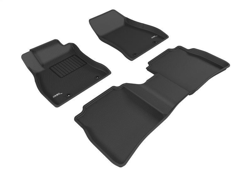 3D MAXpider L1NS07601509 2011-2013 fits Kia Soul Kagu 2nd Row Floormats - Black