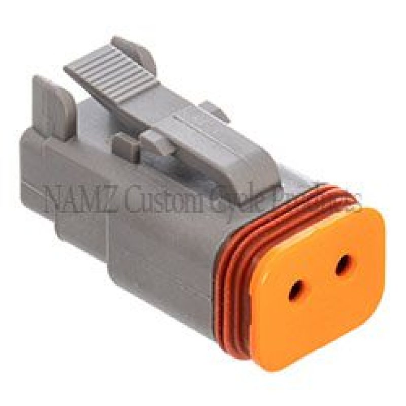 NAMZ DP-2G Deutsch DT Series 2-Wire Plug & Wedgelock - Grey (Repl HD 721GY)