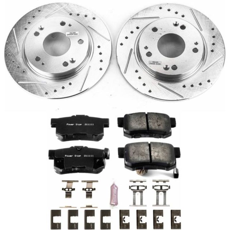 PowerStop K5860 fits Honda 11-15 CR-Z Rear Z23 Evolution Sport Brake Kit