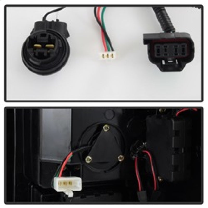 Spyder 5084750 fits GMC 07-13 Sierra 1500 V2 Light Bar LED Tail Lights - Blk Sm