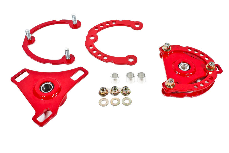 BMR CP001R S550 Mustang Caster Camber Plates - Red