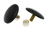 Prothane 19-1319-BL Universal Bump Stop 3/8X2 Ultra Thin Button - Black