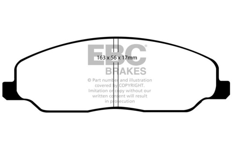 EBC DP21740 fits Ford 05-10 Mustang 4.0 Greenstuff Front Brake Pads