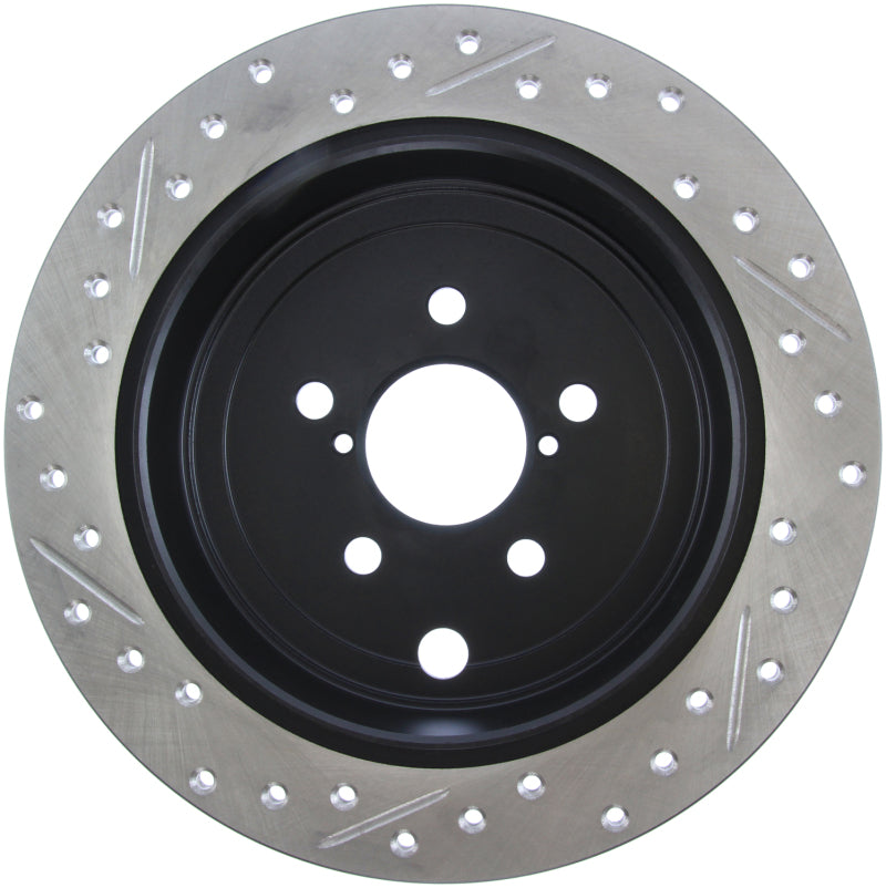 Stoptech 127.47029L 08-10 fits Impreza WRX (Exc STi)/08-10 Impreza Coupe/Sedan Slotted & Drilled Left Rear Rotor