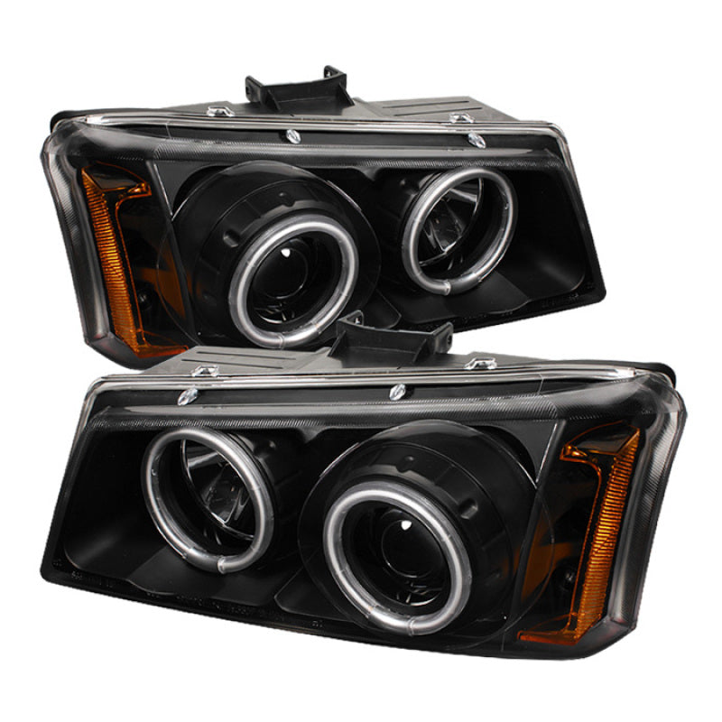 Spyder 5030023 fits Chevy 03-06 Silverado 1500 Projector HeadlightsCCFLHalo LED