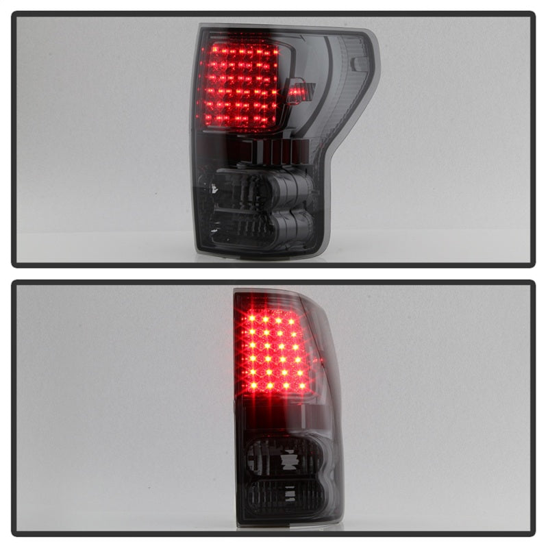 5013231 Xtune fits Toyota 07-13 Tundra LED Tail Lights Smoke ALT-ON-TTU07-LED-