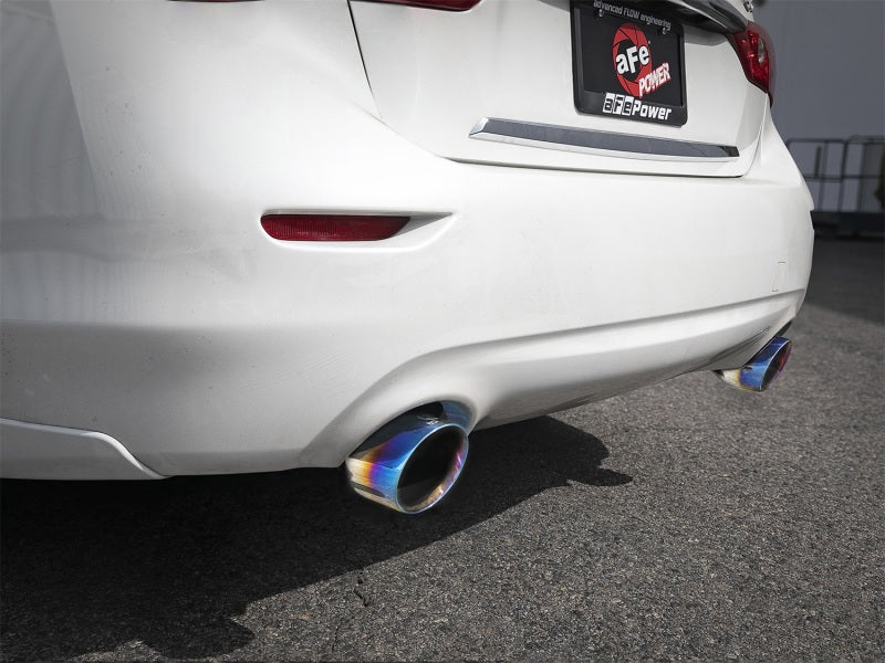 AFE 49-36130NM-L  2.5in 304 SS Axle-Back Exhaust w/ Blue Flame Tips 16-18 fits