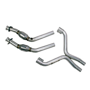 BBK 1814 11-14 fits Mustang 3.7 V6 High Flow X Pipe With Catalytic Converters