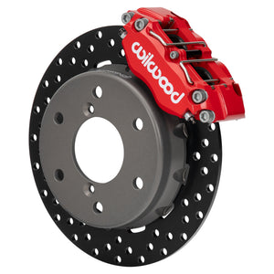 Wilwood 140-17946-DR 2024 Can Am Maverick Front Brake Kit 11.60in Drilled - Red