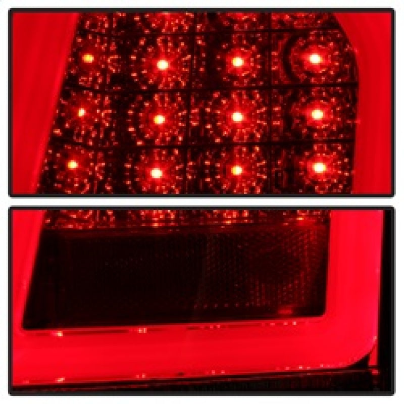 Spyder 5083333 fits Chrysler 05-07 300 V2 Light Bar LED Tail Lights - Red Clear