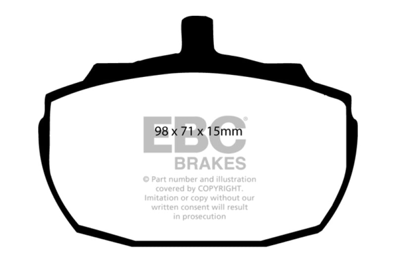 EBC DP2243 fits Morgan 91-93 4/4 1.6 Greenstuff Front Brake Pads