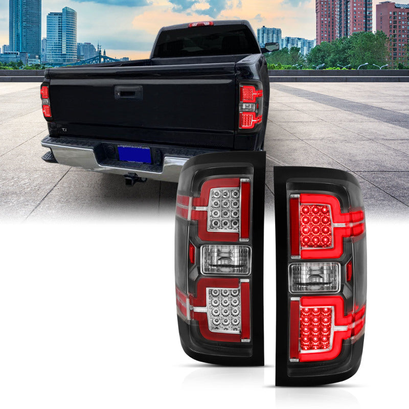 ANZO 311289 2018 fits Chevy 14-20 Silverado 1500 LED Taillights Black