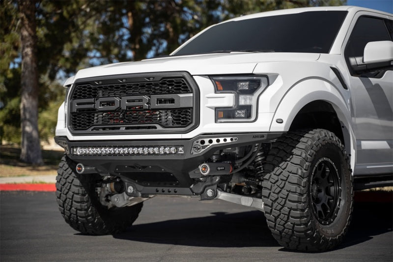 Addictive Desert Designs F114922770103 fits Ford 17-20 F-150 Raptor Rock Fighter Frame Cut Front Bumper