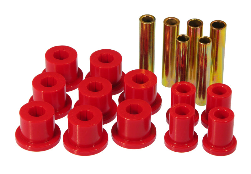 Prothane 7-1014 fits GM 4wd Front Spring & Shackle Bushings - Red