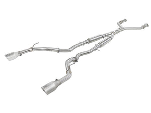 AFE 49-36132NM-P  2.5in 304 SS Cat-Back Exhaust System w/ Polished Tips 16-18 f