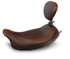 Mustang 79810 Harley Electra Glide Std,Rd Glide,Rd King,Str Glide Wide Tripper Solo Seat - Brown