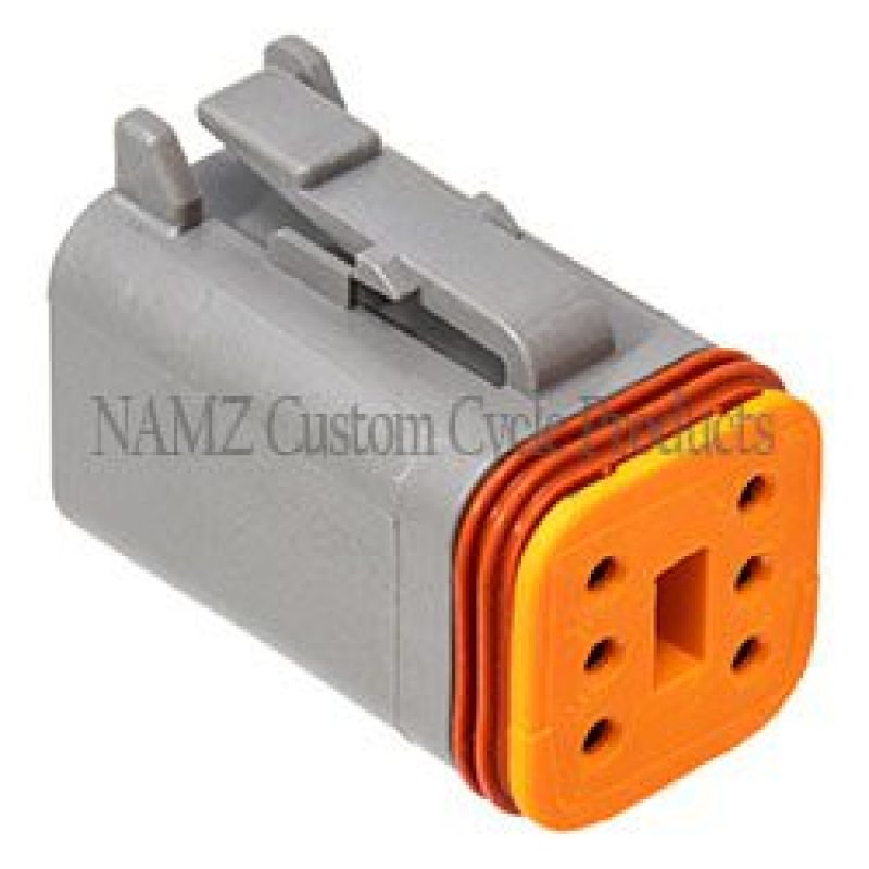 NAMZ DP-6G Deutsch DT Series 6-Wire Plug & Wedgelock - Grey (Repl. HD 721GY)