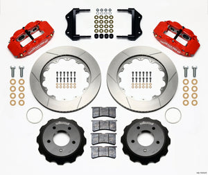 Wilwood 140-11919-R fits Narrow Superlite 6R Front Hat Kit 14.00in Red 84-87 fi